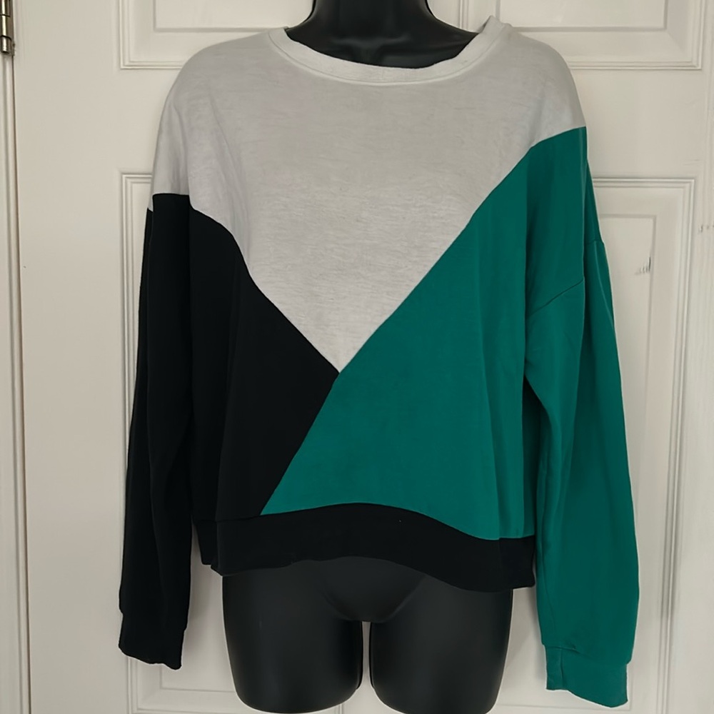 Fun color block top